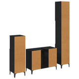 Bathroom Furniture Set 3 pcs Black oak Engineered wood 3416170