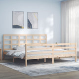 Bed Frame without Mattress 200x200 cm Solid Wood 3194006