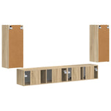 TV Cabinet Set 4 pcs Sonoma Oak Engineered Wood 3409161