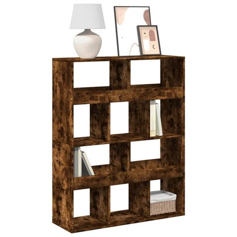 Bookcase Smoked Oak100x33x125.5 cm Engineered Wood 3309361