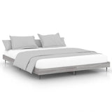 Bed Frame without Mattress Grey Sonoma 120x200 cm Engineered Wood 832259