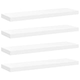 Floating Wall Shelves 4 pcs White 80x23.5x3.8 cm MDF 323816