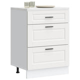 Kitchen Base Cabinet Porto White Engineered Wood 854259