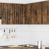 Kitchen Wall Corner Cabinet Lucca Smoked Oak Engineered Wood 853862