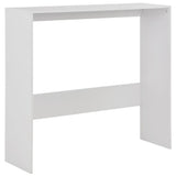 Bar Table with 2 Table Tops White 130x40x120 cm 280217