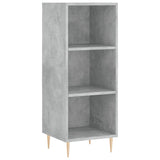 Highboard Concrete Grey 34.5x34x180 cm Engineered Wood 3199357