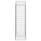 Arched Gabion Basket 100x50x160/180 cm Galvanised Iron 153438
