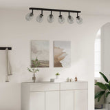 Ceiling Spotlight Black 110.5 x 13 x 26 cm Glass and Metal 42001222