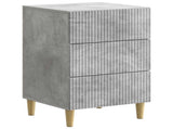 Bedside Cabinet Concrete Grey 43 x 41 x 66.5 cm Engineered Wood 894558
