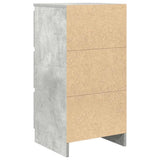 Sideboard Concrete Grey 37.5x35x76 cm Engineered Wood 861727