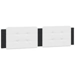 Bed Frame with LED without Mattress "Zadar" White and Black 160x200 cm 3214123