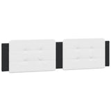 Bed Frame with LED without Mattress "Zadar" White and Black 160x200 cm 3214123