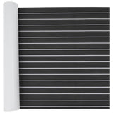 Boat Mat Striped Dark Grey with White 240 x 90 x 0.5 cm EVA 42008465