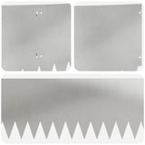 Lawn Edging 10 pcs 103 x 30 cm Steel Silver 8008512