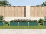 Garden Raised Bed Galvanised Steel 240x80x45 cm Green 44843