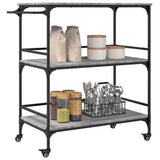 Kitchen Trolley Grey Sonoma 100.5x50x105 cm Engineered Wood 842334