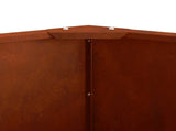 Planter Rusty 120 x 120 x 35 cm Weathering Steel 883730