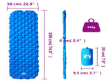 Inflating Camping Mattress 1-Person Blue 190x58x6 cm 4007115