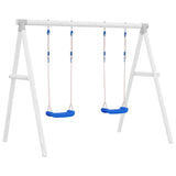 Swing Seats with Ropes 2 pcs Blue 37x15 cm Polyethene 92307