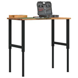 Workbench Light Brown 100x60x cm Solid Wood Oak 3309697