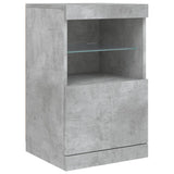 Sideboard with LED Lights Concrete Grey 162x37x67 cm 3208998