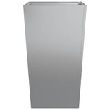 Garden Planter 45x45x75 cm Galvanised Steel 851104
