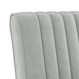 Slipper Chair Light Grey Velvet 352451