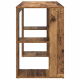 Desk with Shelf Old Wood 130 x 50.5 x 75 cm Engineered Wood 869504