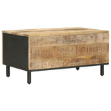Coffee Table Natural 80 x 50 x 40 cm Solid Mango Wood 4018849