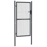 145774 Mesh Garden Gate Galvanised Steel 100x175 cm Grey