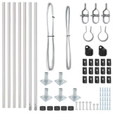 Fence Post 7 pcs Silver Steel 42004320