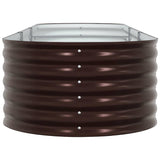 Garden Raised Bed Brown 320 x 80 x 44 cm Steel 42008138