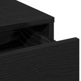 Dressing Table Black Oak 50 x 41 x 140 cm Engineered Wood 865128
