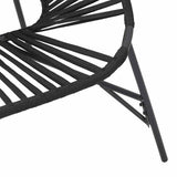 Garden Chair Set 3 pcs Black Poly Rattan 4009292