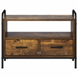 TV Cabinet 67.5 x 33 x 50 cm Smoked Oak Engineered Wood 8013688