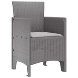 Garden Chair 2 pcs Light Grey 53 x 49 x 85 cm Polypropylene 847465