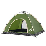 Camping Tent 4-Person Green Quick Release 4004169