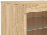 Sideboard with LED Lights Sonoma Oak 41x37x67 cm 836723
