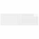 Wall-Mounted Headboard UTRECHT High Gloss White Engineered Wood 897829