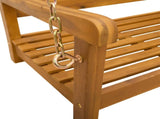 Garden Swing Bench Natural 110 x 56 x 58 cm Solid Acacia Wood 42028093
