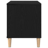 Record Cabinet Black Oak 100 x 38 x 48 cm Engineered Wood 862868