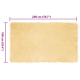 Faux Sheepskin Rug Tafalla Cream 100 x 200 cm Polyester 42021503