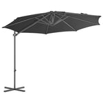 ZNTS Cantilever Garden Parasol with Steel Pole Anthracite 300 cm 44630