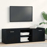 TV Cabinet Black Oak 120x34x37 cm Engineered Wood 862475