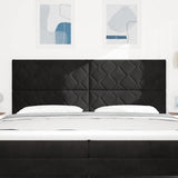 Headboard Height Adjustable with Headboard Black 200 cm Velvet 3337960