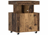 Bar Cart Oak Wood 50 x 41 x 89 cm Engineered Wood 8015680