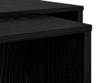 Coffee Table Set 2 pcs Black Oak Engineered Wood 8000261