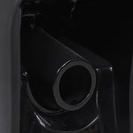 WC Ceramic Toilet Bathroom Round Toilet Bottom Water Flow Black 3059889