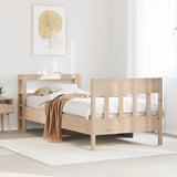 Bed Frame without Mattress 75x190 cm Small Single Solid Wood Pine 3306288