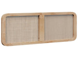Headboard with Headboard Natural 120 x 55 x 3 cm Rattan 42011563